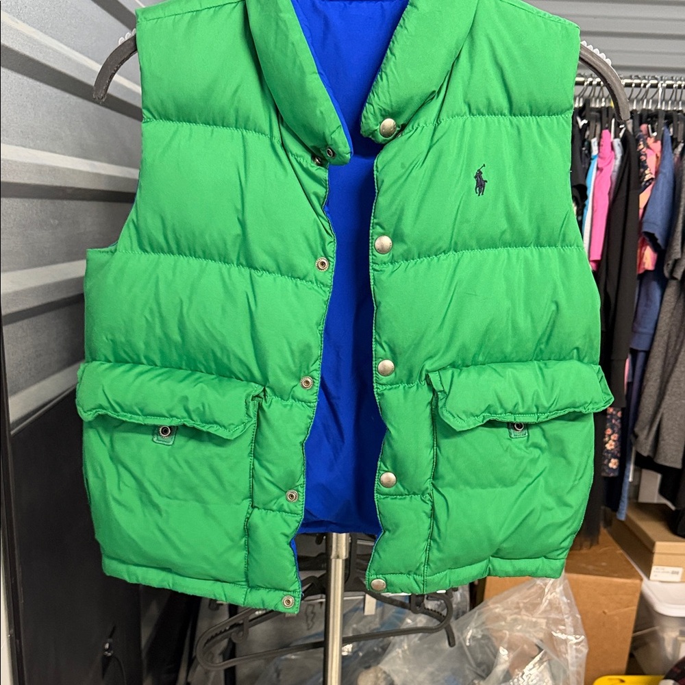 Polo by Ralph Lauren Green Puffer Vest for Kids